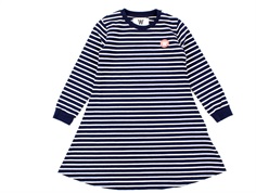 Wood Wood dress Aya navy/off-white stripes